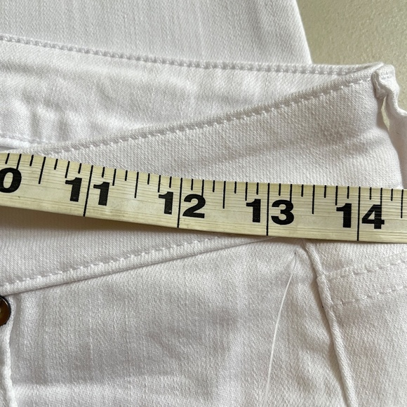 Stitch Fix Pistola Jeans Womans 27/28 White Mid-Rise Lightly Distressed Ankle - Picture 7 of 8